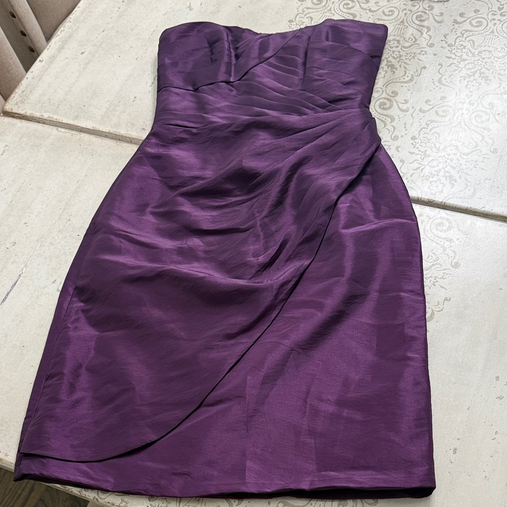 B2 Jasmine Strapless Dress in Deep Purple